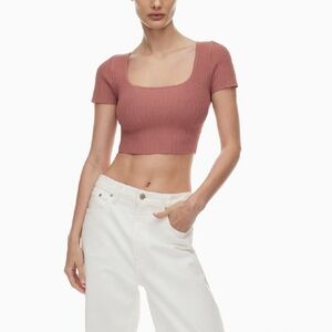 Babaton Sculpt Knit Squareneck Top